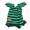 Striped Dog Pajamas Stylish Cute Stretchy Breathable 4 Legged Pet Pajamas for Home Daily Wear XL