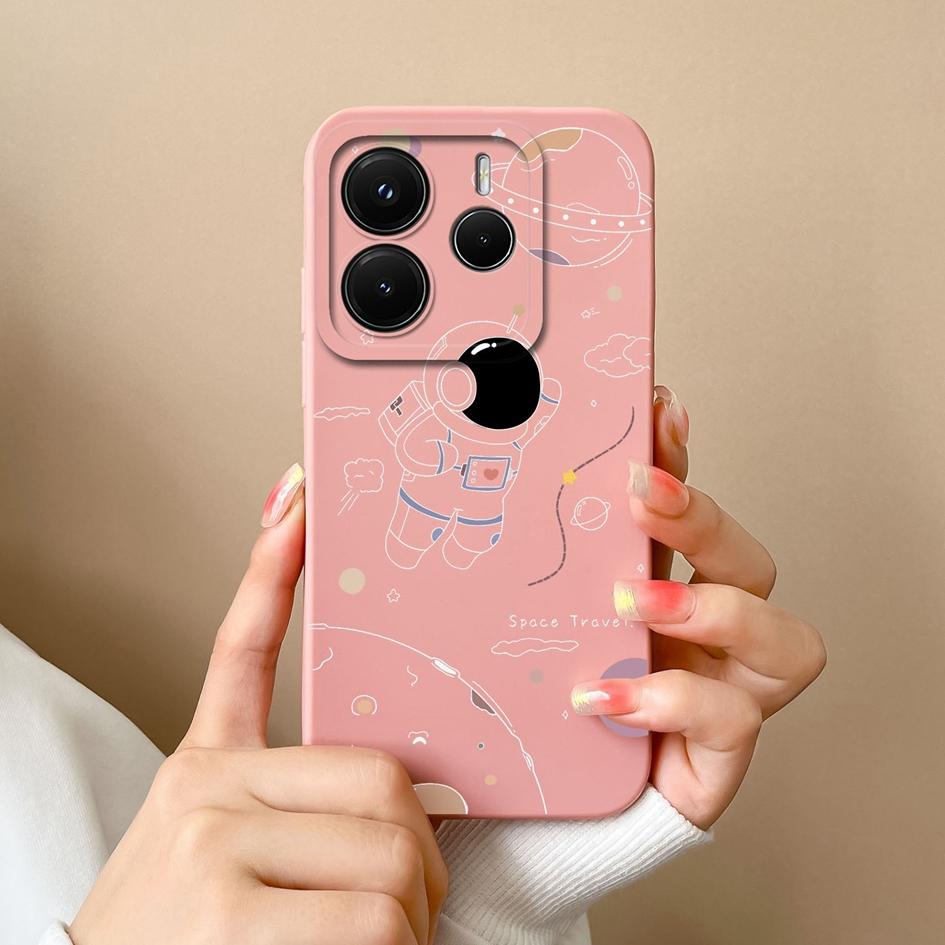 New Case For Redmi Note 11 11S 11E 11T 14 14S 12 12S 12R 12Turbo Pro Plus 4G 5G Fashion Astronaut Pattern Slim Silicone Anti Drop Shell For Redmi Capa