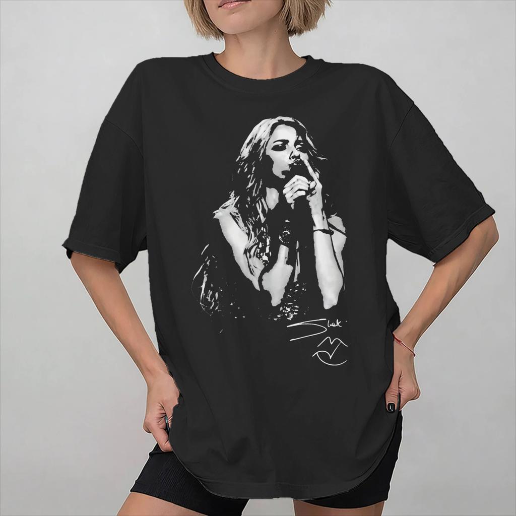 Shakira Las Mujeres Ya No Lloran World Tour Accessories Unisex Women T Shirts Cotton Tee Graphic Printed Tops Tshirt