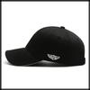 Baseball CA777 [White Fang] Hat, Cap, Logo, Emblem, Brim, Cap, Stylish, Fashionable, Cool, Men's (Black)