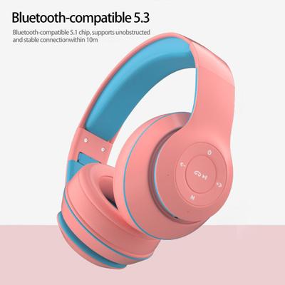 1 комплект беспроводной гарнитуры Bluetooth-совместимая 5.1 Мощные басы Эргономичный дизайн Стерео объемное звучание Яркие цвета 90 градусов Складное беспроводное хранилище