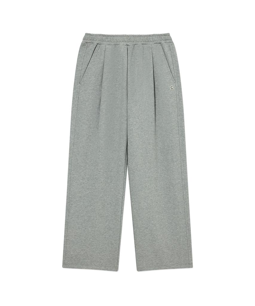 COVERNAT Semi-Wide Signature Symbol Sweatpants Melange Gray