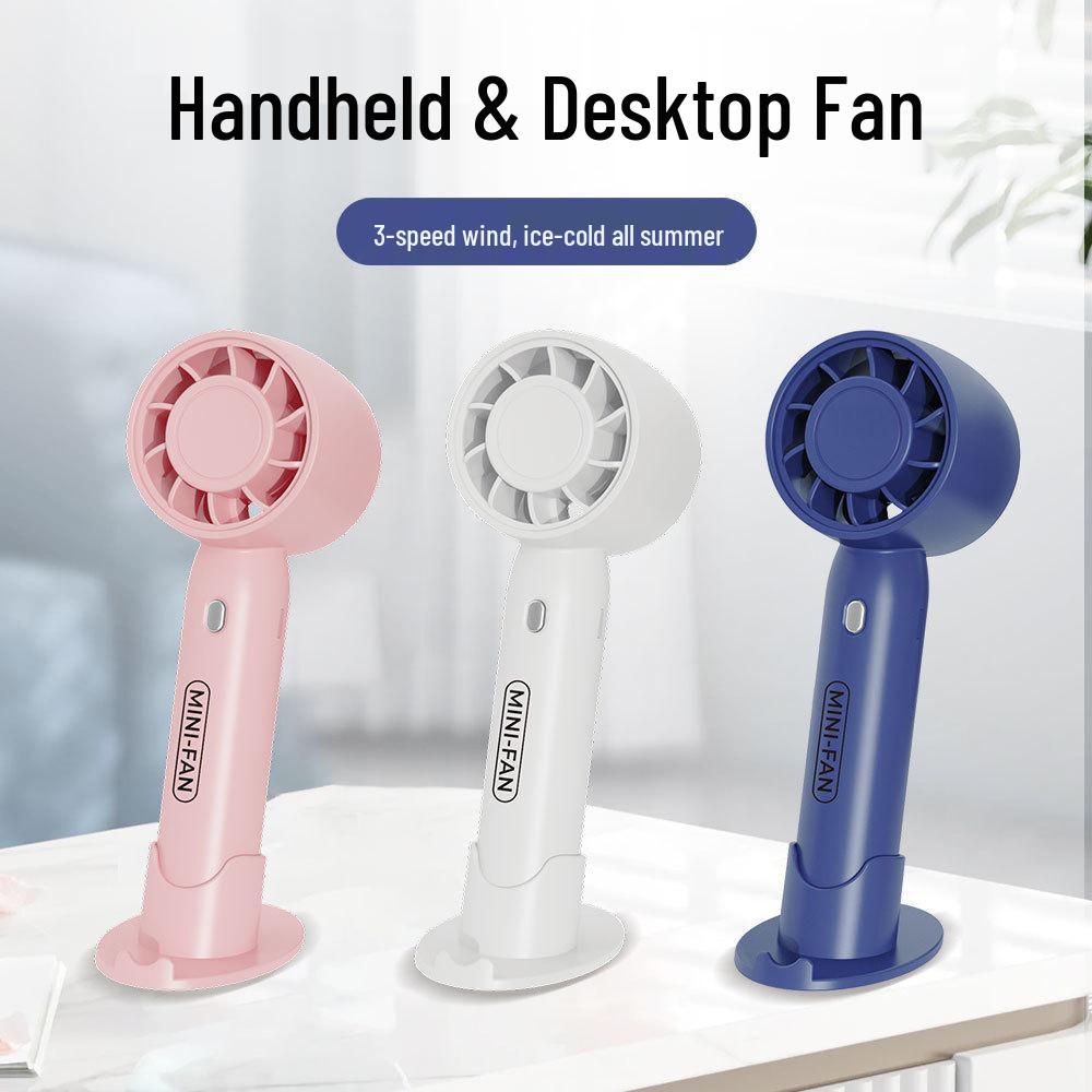 Turbo Handheld Mini Fan - Powerful Wind for Office, Desk, Dormitory & Bed