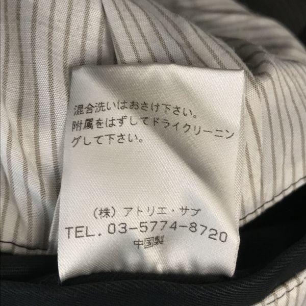 ATELIER SUB короткий тренч мужской S-M 48 черный хлопок(ИСПОЛЬЗОВАЛ)