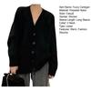 Women's Fuzzy Cardigan V Neck Button Down Oversized Fluffy Coat