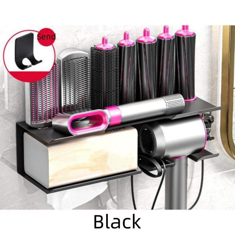 Dyson Hair Curler Multi-Functional Organizer Hair Dryer Shelf Hairs Styler Holder Wall Hanging NoPunch Shelf Bathroom Accessorie