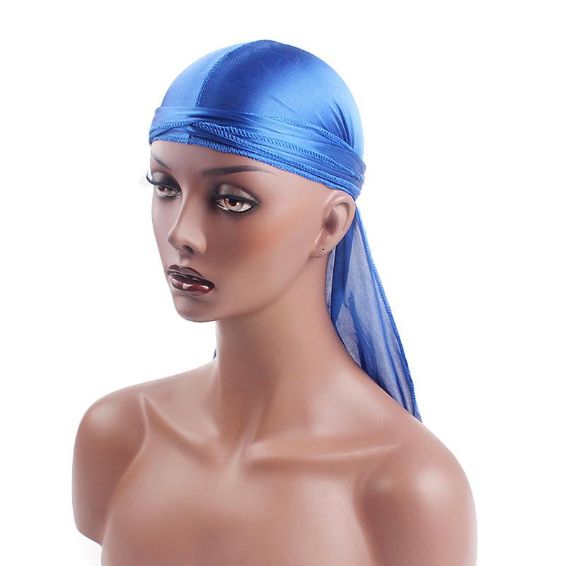 Unisex Men Women Bandana Durag Headwear Headwear Silk Pirate Cap Wrap Hats