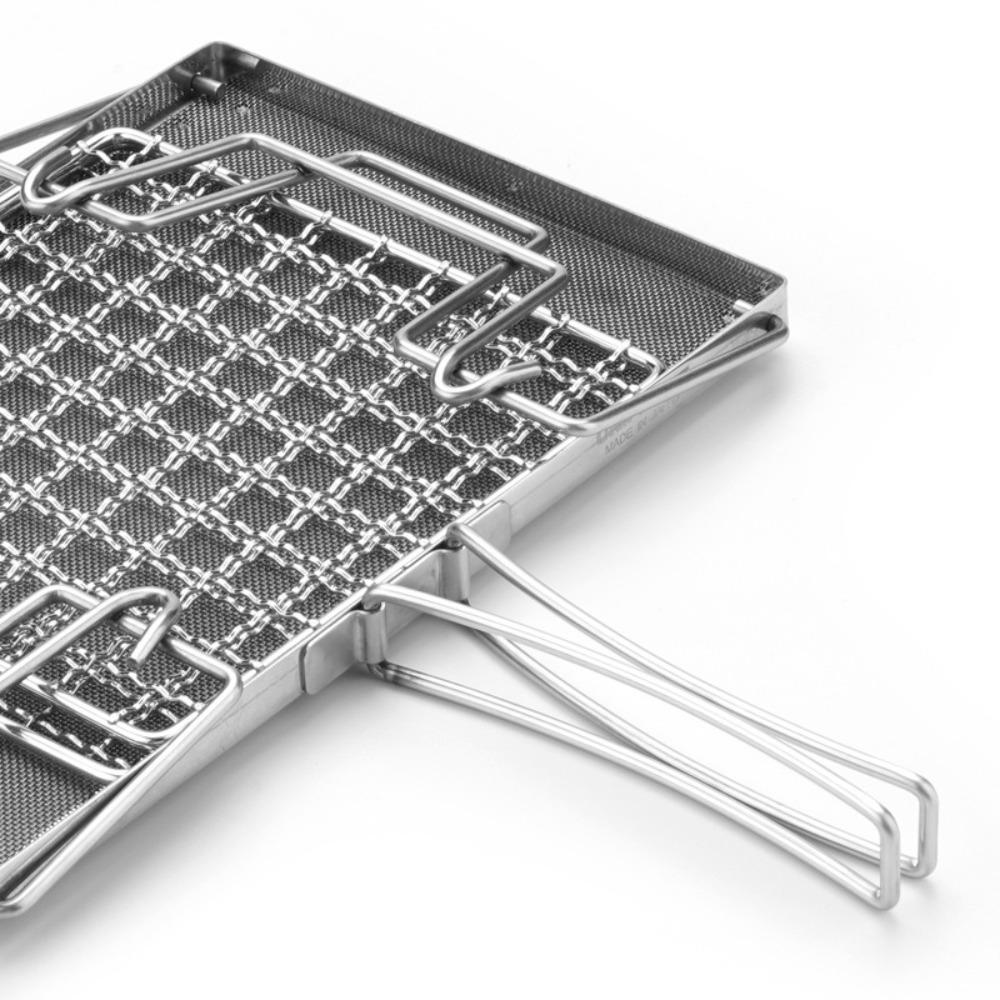 Stainless Steel Camping Stove Toaster With Handle Portable Toaster Durable Outdoor Toaster Camping