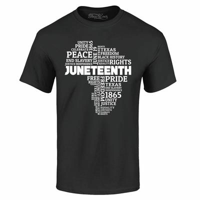 Облачная футболка Juneteenth Черная история Жизни черных важны Футболки BLM
