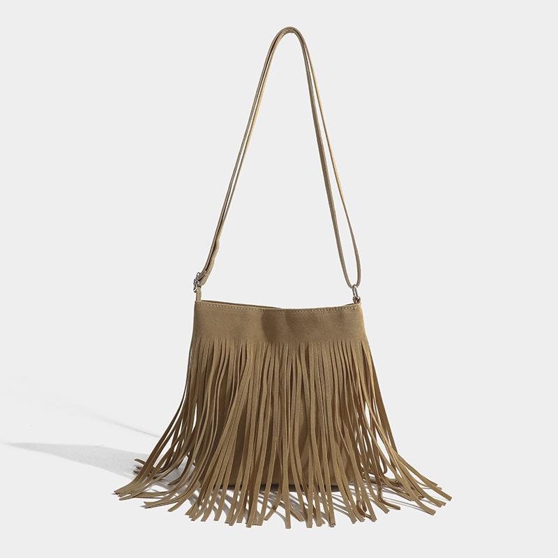 Новая богемная сумка-седло с кисточками, классическая, модная, универсальная, в стиле ретро, тайская, крутая, острая, сумка-мессенджер