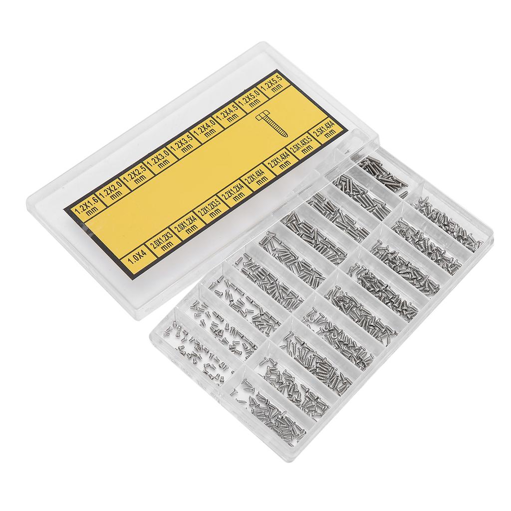 Watch Back Case Screw Watch Back Cover Repairing Screw Box Kit Professional Repairing Tool