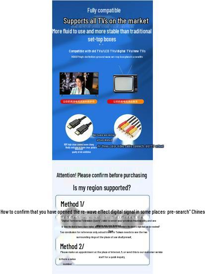 HDTV Digital Signal Antenna for Indoor/Outdoor Use