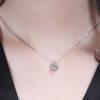 New Real 1 2 Carat Moissanite Pendant Necklace for Women 100% 925 Sterling Silver Classic Round Diamond Necklace Fine Jewelry