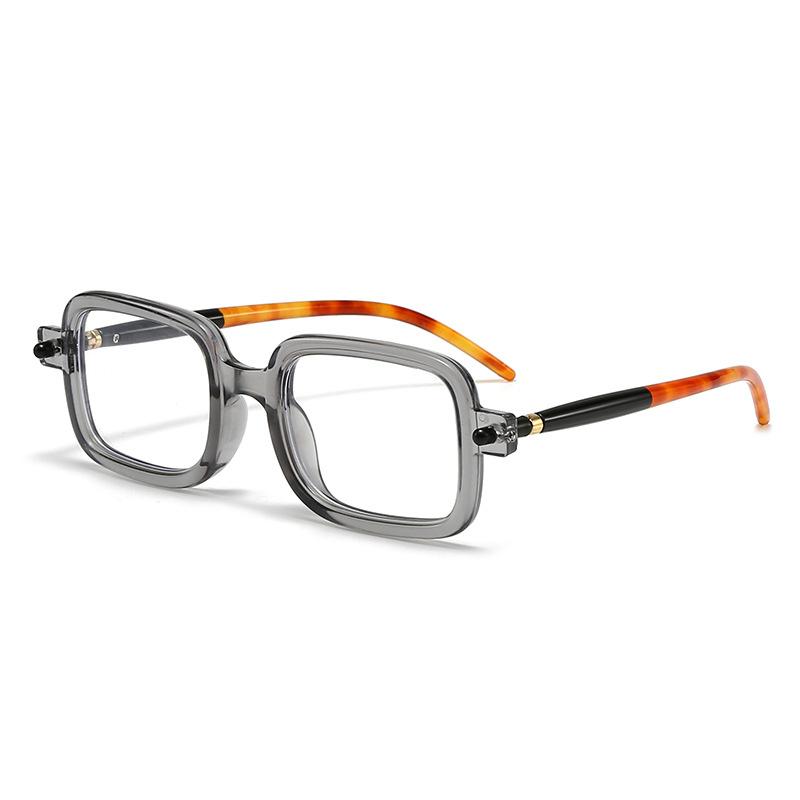 New anti-blue flat glasses, European and American trend street shooting square reading glasses, retro anti-blue flat glasses