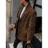 Vintage Women Loose Suede Jackets 2024 Fashion Ladies Oversize Brown Faux Leather Outfit for Female HighStreet Chic Clothes Cute
