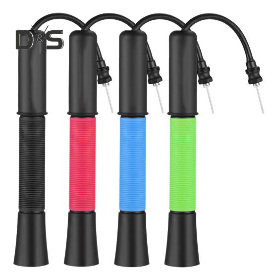 Спортивный насос для мячей Портативный воздушный насос для накачивания мячей с иглой для хранения Система накачивания Push And Pull Ручной насос для волейбола, баскетбола, футбола