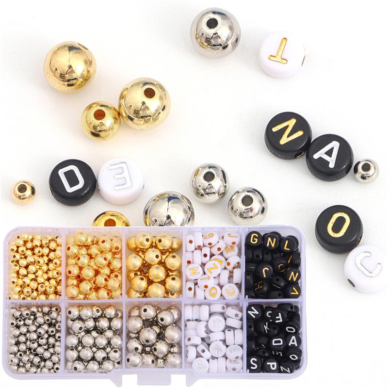 1 компл./кор. коробка CCB бусины DIY браслет ожерелье серьги аксессуары для изготовления ювелирных изделий
