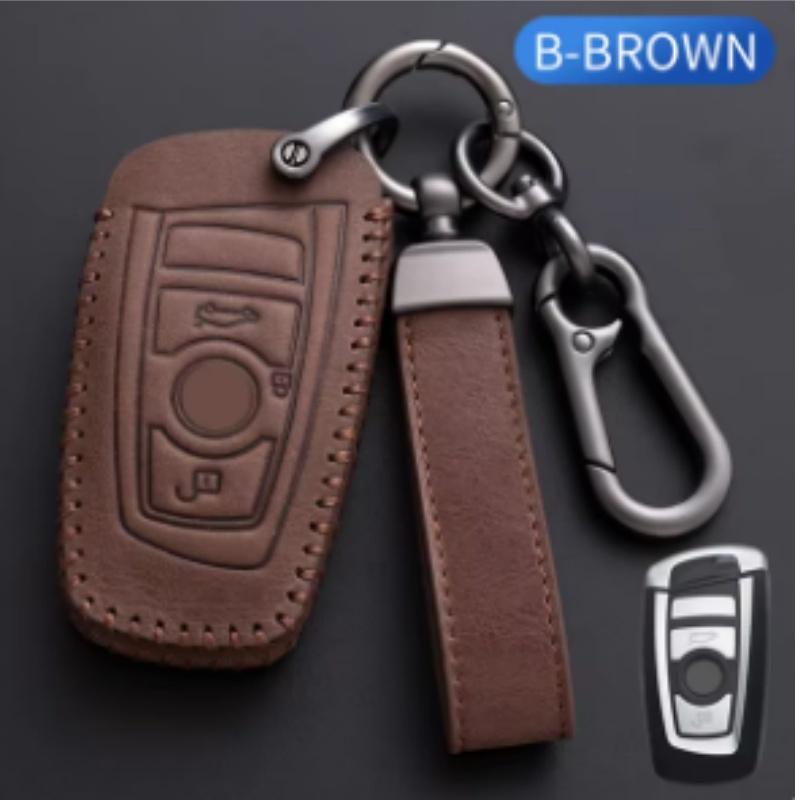 Leather Car Remote Key Case Cover Shell For BMW 1 2 3 4 5 6 7 Series F20 F30 F31 F34 F10 F11 X3 F25 X4 I3 M3 M4