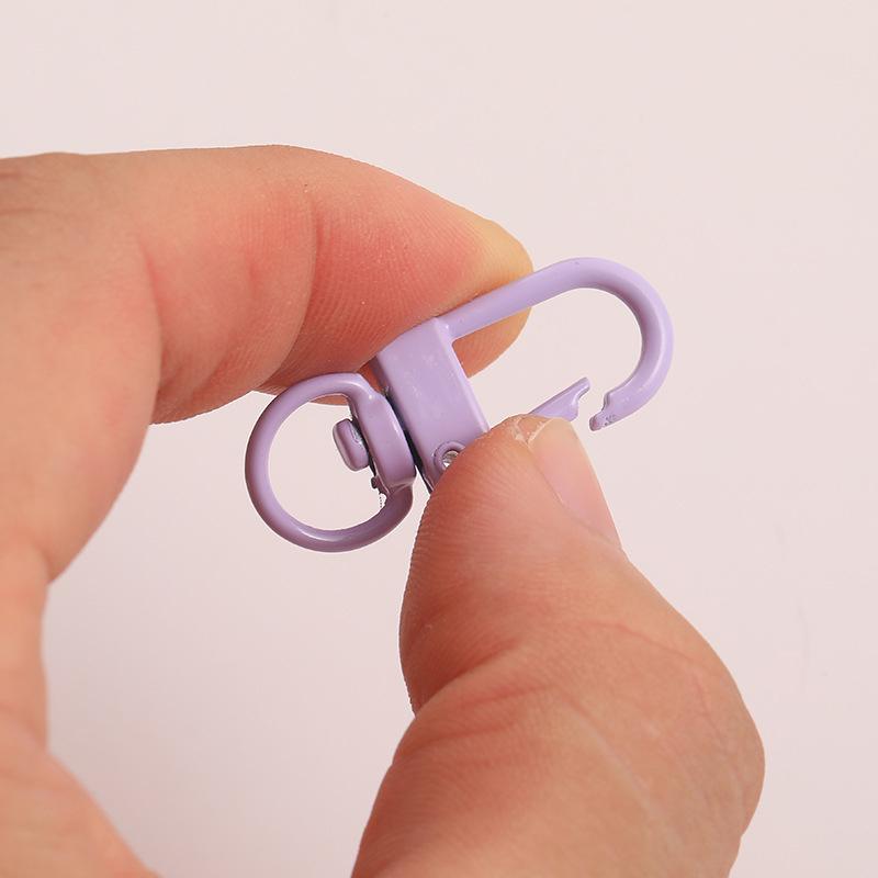 Yogodlns Мини карабины-брелоки из алюминиевого сплава случайных конфетных цветов - 10/50 шт.