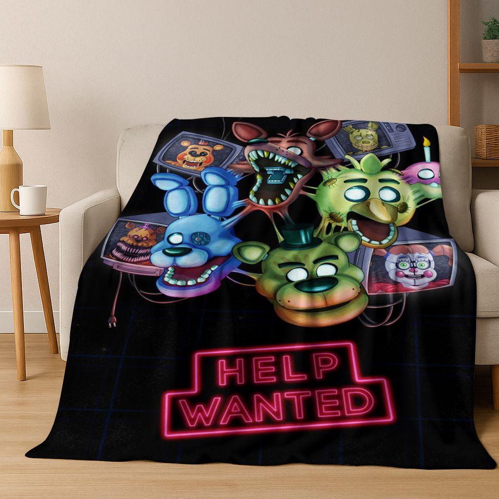 3D F-FNAF Игра Мультяшное Фланелевое Одеяло Мягкое Теплое Плед для Кровати Спальни Комнаты Гостиной Путешествий Кемпинга Пикника Подарок