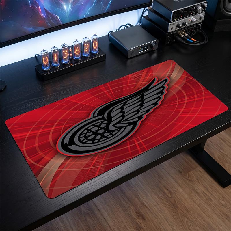 Коврик для мыши с узором Detroit Red Wings Анти?Нескользящий резиновый коврик для стола для игр, работы, украшение рабочего стола