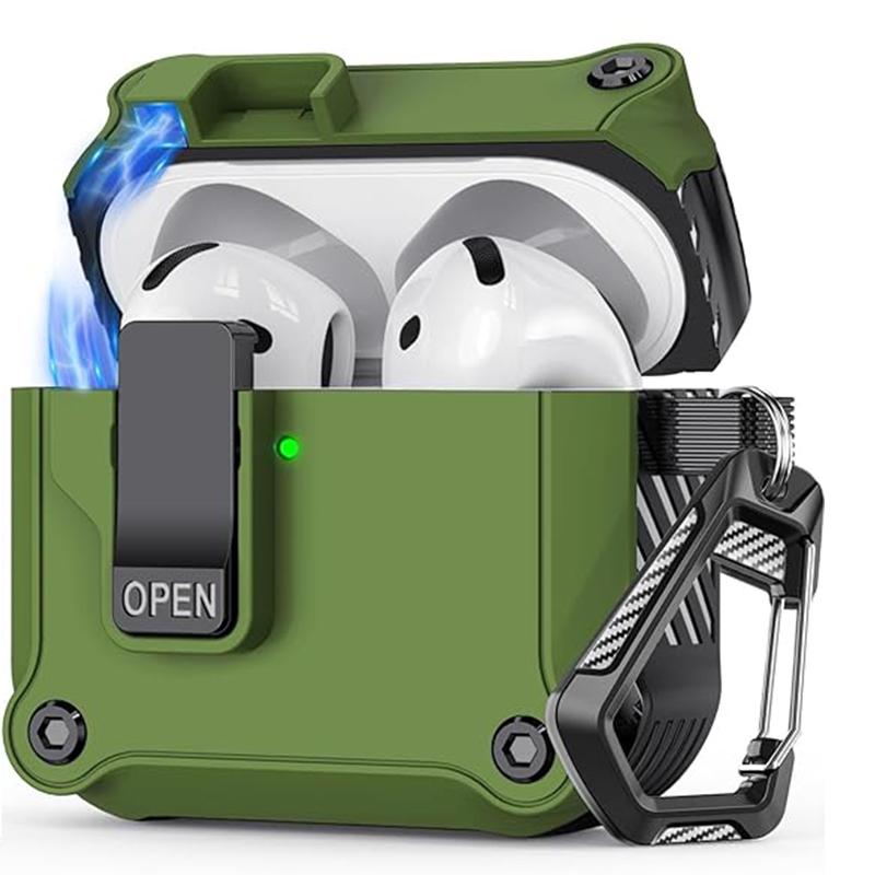 Lock Shockproof Cover For AirPods Pro 3 Case For AirPods Pro 3 3rd Pro3 Generation Protective Cases Coque for Men Women