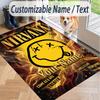 Custom Text Printed Rug Nirvana Non Slip Floor Carpet For Home Room Decor