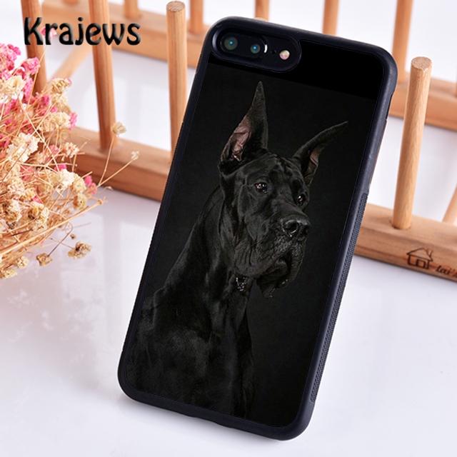 Krajews Чехол для телефона с изображением породы собак Датский дог Для iPhone 17 Air 16 15 14 plus 11 12 13 pro max чехол Ракушка Fundas
