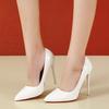 Fashion High Heels 35-45 Plus Size Women Shoes 12cm Thin Stiletto Banquet Wedding Shoes Sexy Pointed Toe Ladies Party Shoes