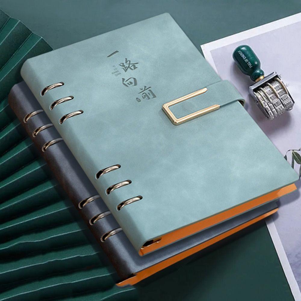 Detachable Metal Clip Loose Leaf Notebook 100 Sheets Refillable Notebook Writing Diary Office Use
