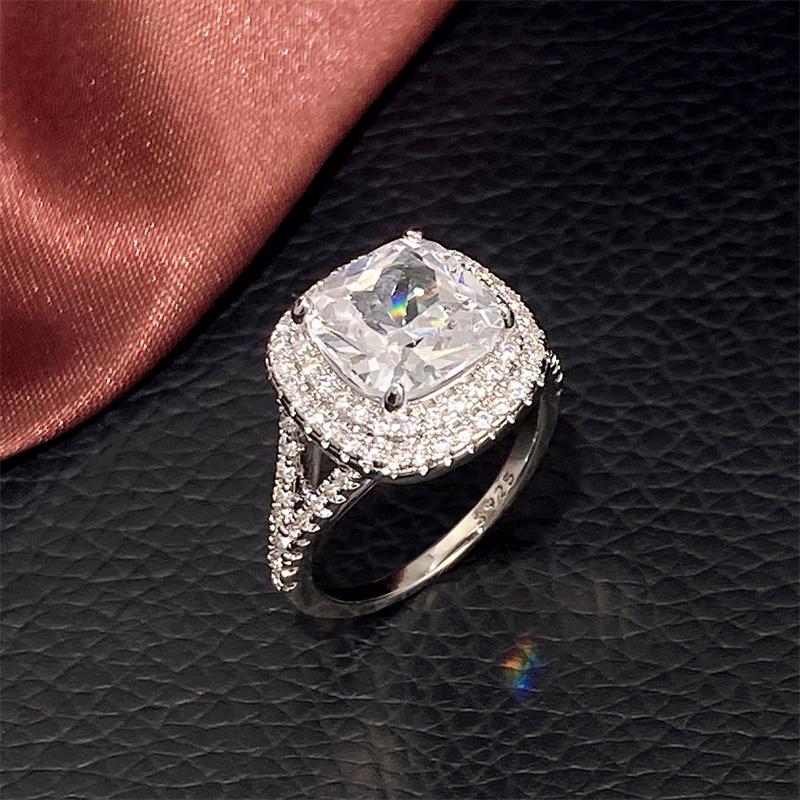 Новые роскошные кольца с кристаллами кубического циркония для женщин, обручальные кольца, аксессуары, блестящие кольца с цирконием AAA, модные украшения