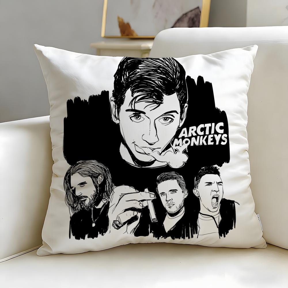 Классическая группа Arctic Monkeys Наволочка Мягкая Легко стирающаяся Подушка Универсальная для Дивана Кровати Путешествий и Офиса