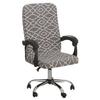 Office Computer Chair Cover Dust-proof, Geometry Stretch Printed, Elastic Game Chair Slipcover, Rotatable Armchair Protector,M/L