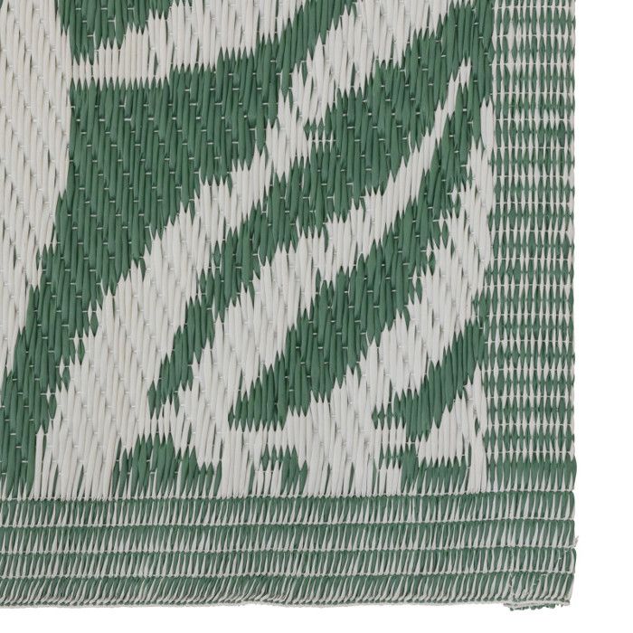 Tapis d'extérieur géométrique 90 x 180 cm Atmosphera - Tropique Vert