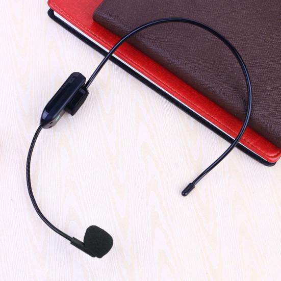 Wireless Microphone Head-mounted High Sensitivity Portable FM Transmitter Headset Megaphone Radio Mic for Tour Guide