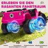 Kinder Electric Car 12V Electric Children s Car With Remote Control 2 Motor LED Horn For Children Aged 3 6 Years 100x65x72 Cm Pink