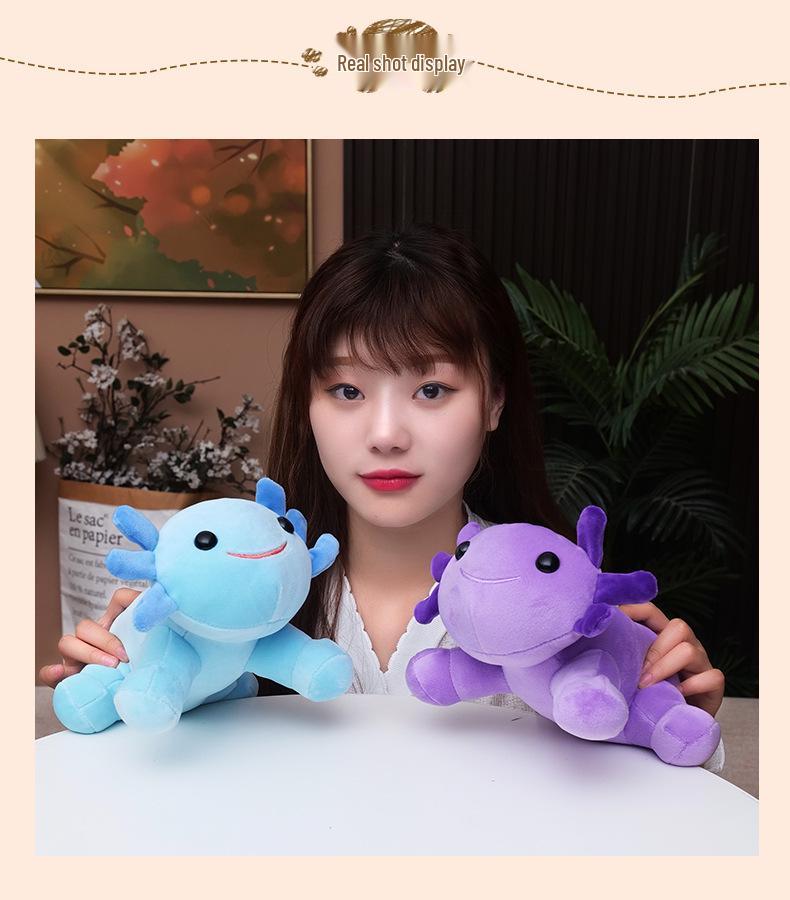 Axolotl Plush Doll: Multi-Color Four-Cornered Style