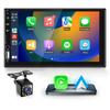 Car Audio 2 Din Car Stereo CarPlay & Android Auto, Hodozzy Chiker Stereo Bluetooth