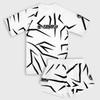 26 New MMA Sports Set Men's Black White Graphic Rash Guard T-shirts & Shorts Sets Quick Drying Combat Training Suit Adults Kids