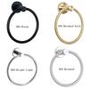 Round Various styles Bathroom Hand Towel Holder Ring Racks Washcloth Hanger SUS304