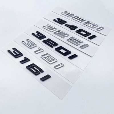 Новые цифры и буквы шрифта 316i 318i 320i 325i 328i 330i 340i GT ABS эмблема для BMW 3 серии E90 E46 F30 логотип багажника автомобиля