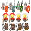 Kids Toys Medieval Military Figures Model Armed Infantry Roman Centurion Trumpeters Assembly Model Building Blocks Boys Gifts