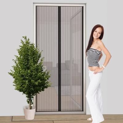 Easy Life Магнитная москитная сетка-штора для двери 100 x 210 см антрацитового цвета - Индивидуально укорачиваемая и Устанавлива[185]