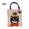 Reinforced Handle Candy Bags Halloween Trick or Treat Bags, Kids Non Woven Pumpkin Ghost Non-woven Tote, Reusable Goodie Spooky Party