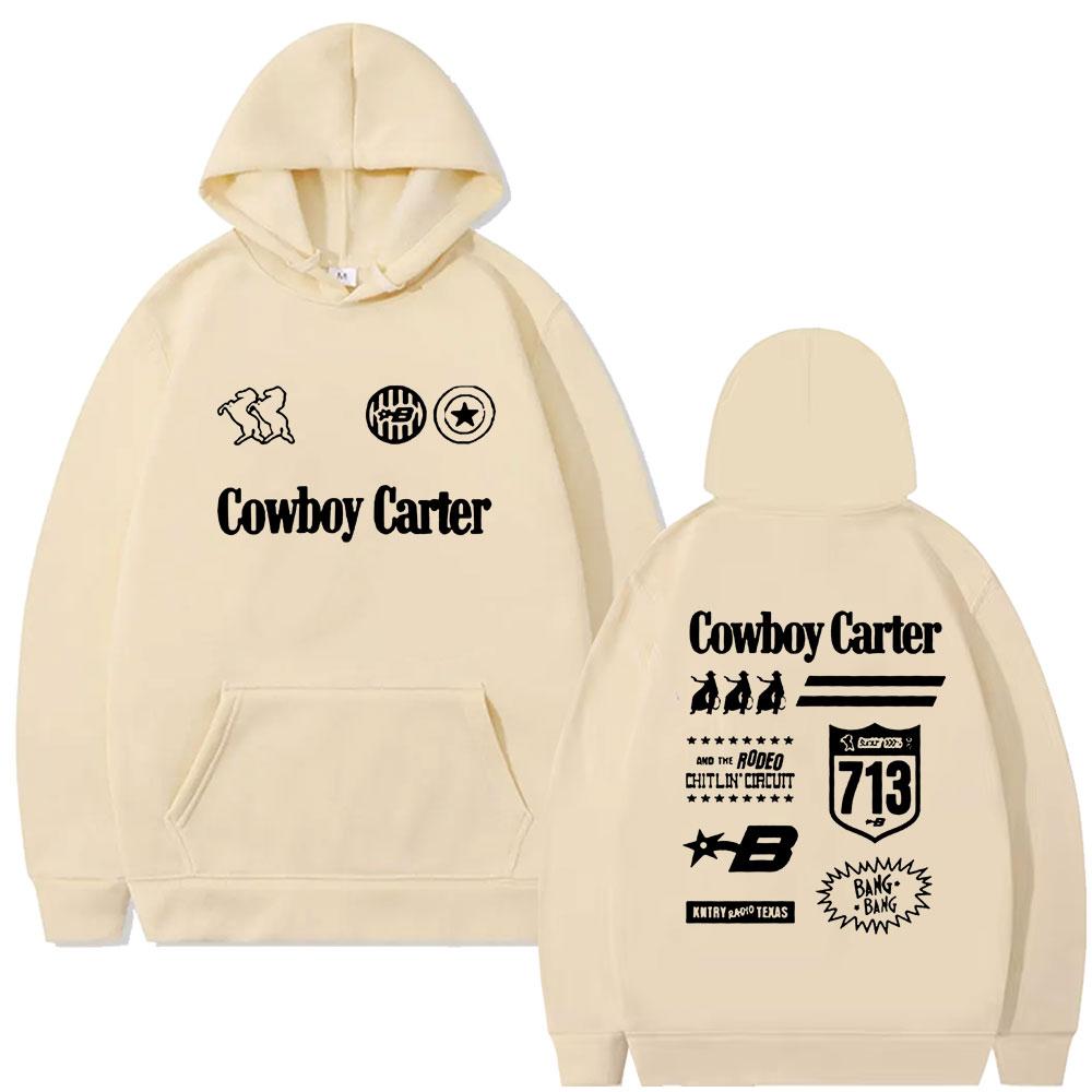 Худи Beyonce Cowboy Carter Tour Подарок для фанатов Мужской Женский Модный Оверсайз Худи С капюшоном Спортивный костюм Мужской Винтажный Повседневный Худи