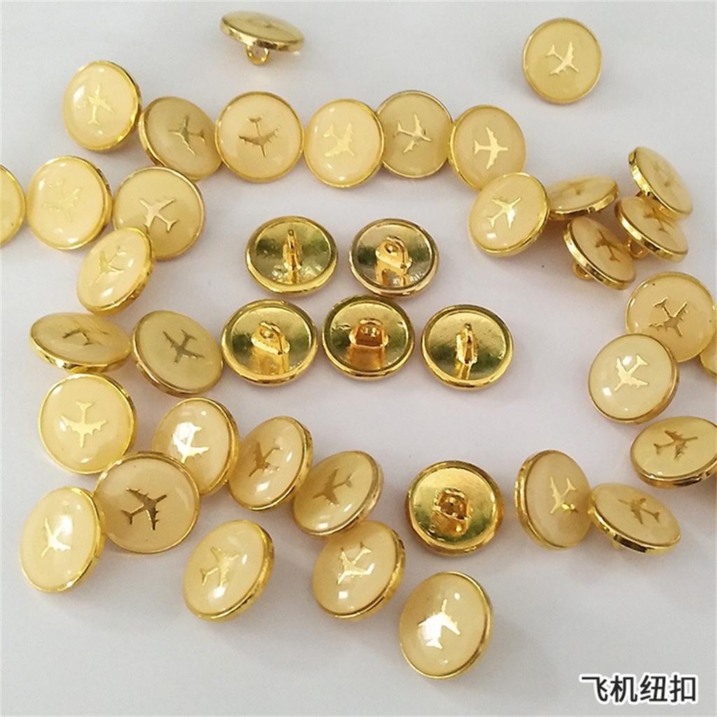 4 шт. Пуговицы для униформы аэропорта, художественные пуговицы, пуговицы из сплава, пуговицы для одежды, курток, брюк для сотрудников авиакомпаний