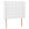 Tête de lit - MAISON EXCLUSIVE - Similicuir - LED intégrée colorée - 93x16x118/128 cm - Hauteur réglable