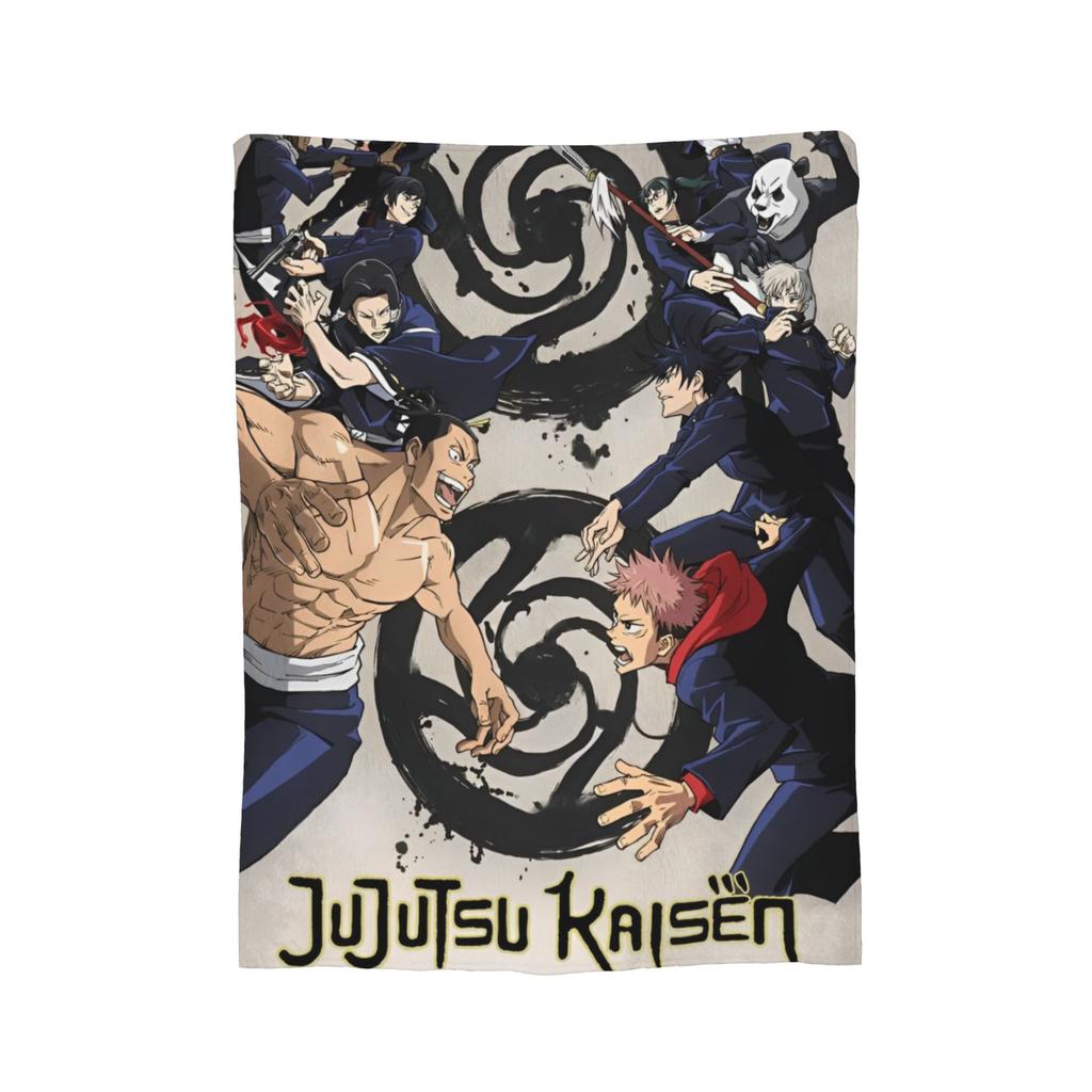 Jujutsu Kaisen Blankets Fleece Summer Air Conditioning Multi-function Lightweight Thin Throw Blanket Bedding Throws