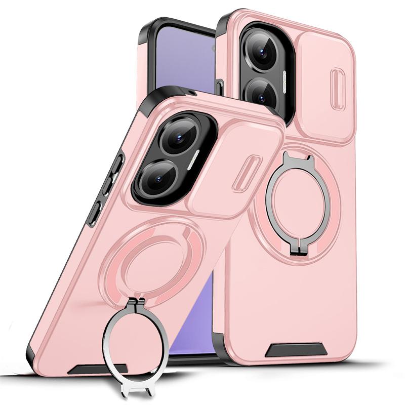 Funda For Xiaomi Poco F7 5G Case Shockproof Armor Magnetic Holder Ring Case For Poko Little F7 F 7 7F PocoF7 Lens Protect Cover