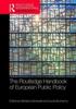 The The Routledge Handbook of European Public Policy Book